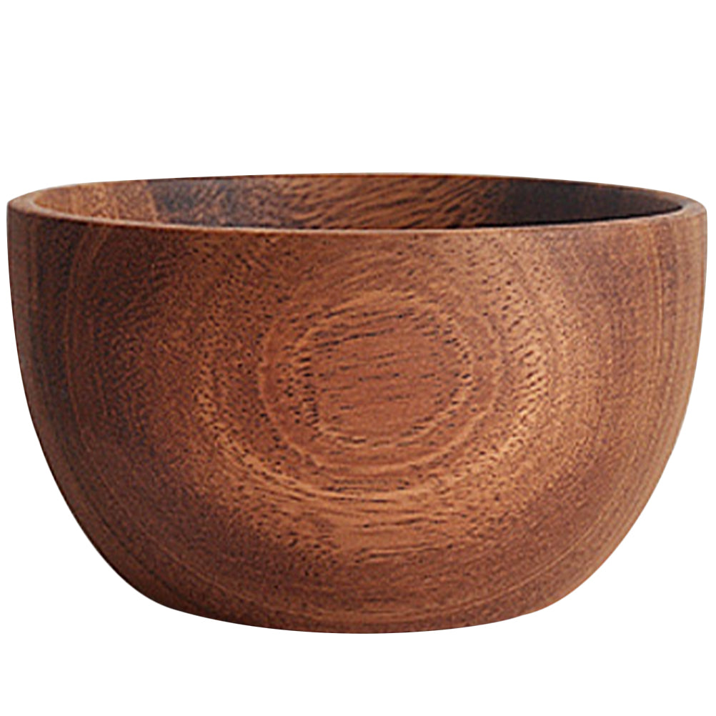 HOMEMAXS Household Wooden Bowl Salad Bowl Decorative Fruits Bowl Natural Wood Bowl Wooden Salad Bowl