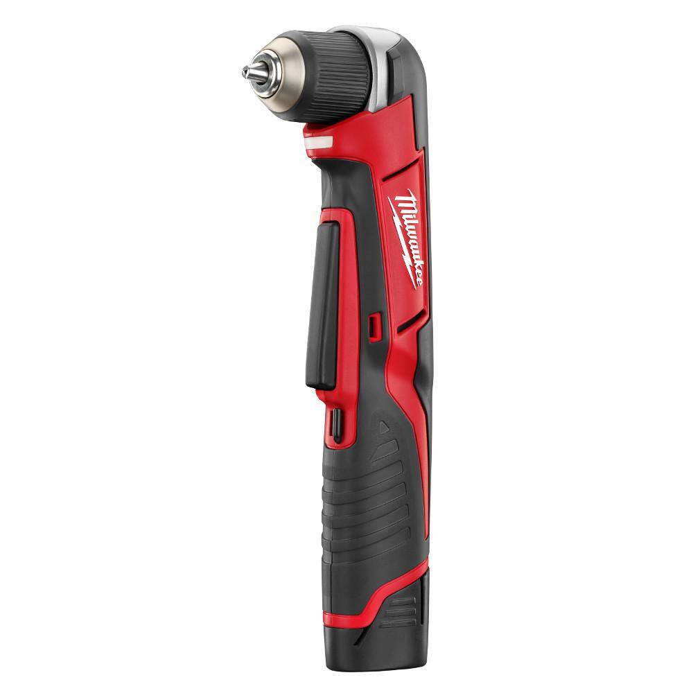 MW M12 12V Lithium-Ion Cordless Combo Tool Kit (3-Tool) with M12 Right Angle Drill 2498-23-2415-20