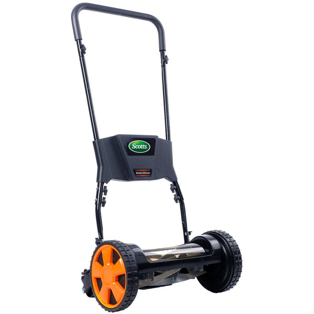 Scotts 16 in 5Blade Manual Premium Push Walk Behind Reel Lawn Mower