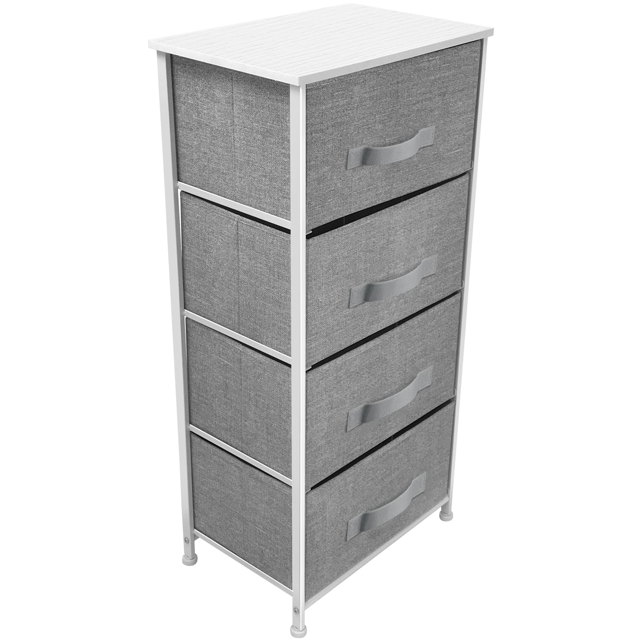 4 Drawers Chest Dresser - White