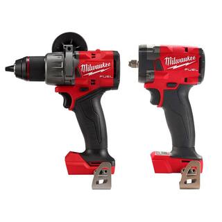 MW M18 FUEL 18-Volt Li-Ion Brushless Cordless 12 in. Hammer DrillDriver  38 in. Compact Impact Wrench wFriction Ring 2904-20-2854-20