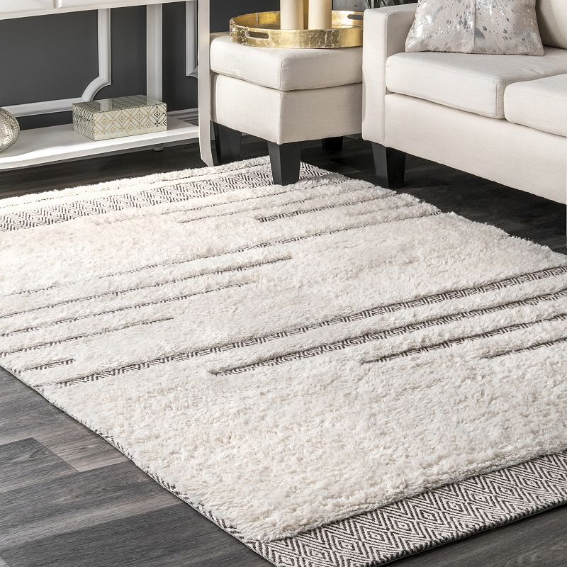 nuLoom Moroccan Abstract Diamonds Berta Area Rug