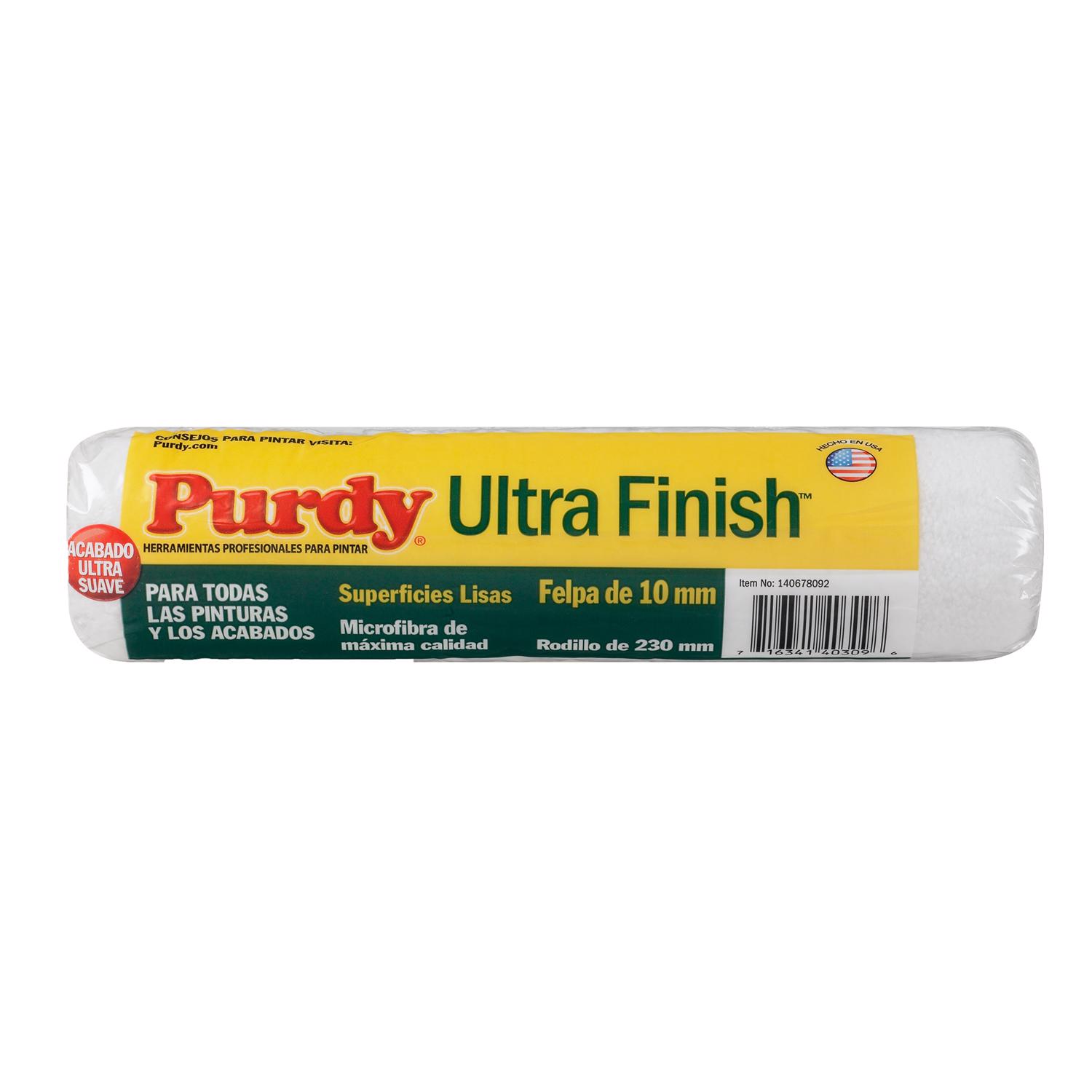 Purdy Ultra Finish Microfiber 9 in. W X 3/8 in. Regular Paint Roller Cover 1 pk