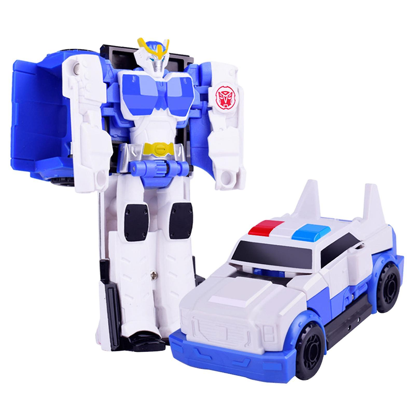 Deformed Car Robot Toys Construction Toys For Girls Boys Kids Birthday Gifts White