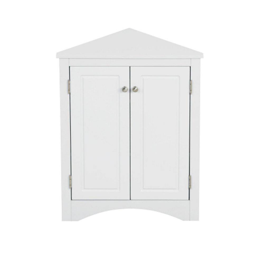 17.2 in. W x 17.2 in. D x 31.5 in. H in White MDF Ready to Assemble Diagonal Kitchen Cabinet with Full Extension YY291467AAK