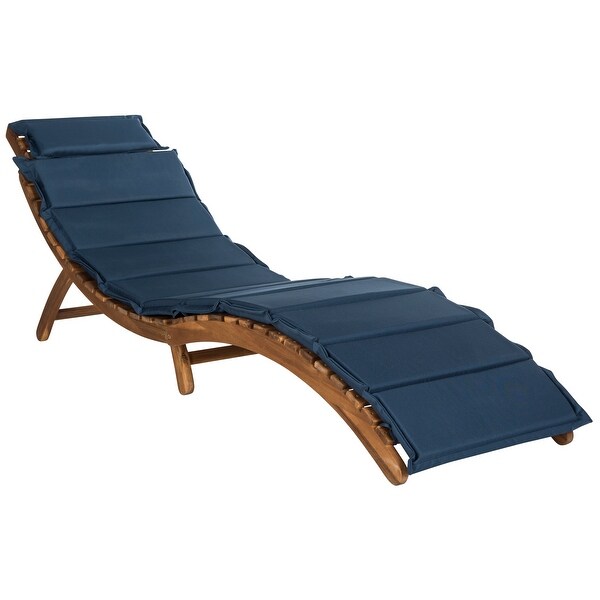 SAFAVIEH Outdoor Living Pacifica Brown/ Navy Piece Lounge Set