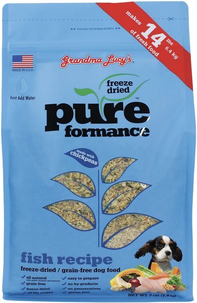 Grandma Lucy's Pureformance Fish Recipe Grain-Free Freeze-Dried Dog Food