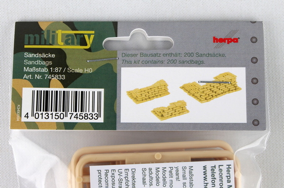 Herpa HE745833 Military Accessories Sandbags (200 ...