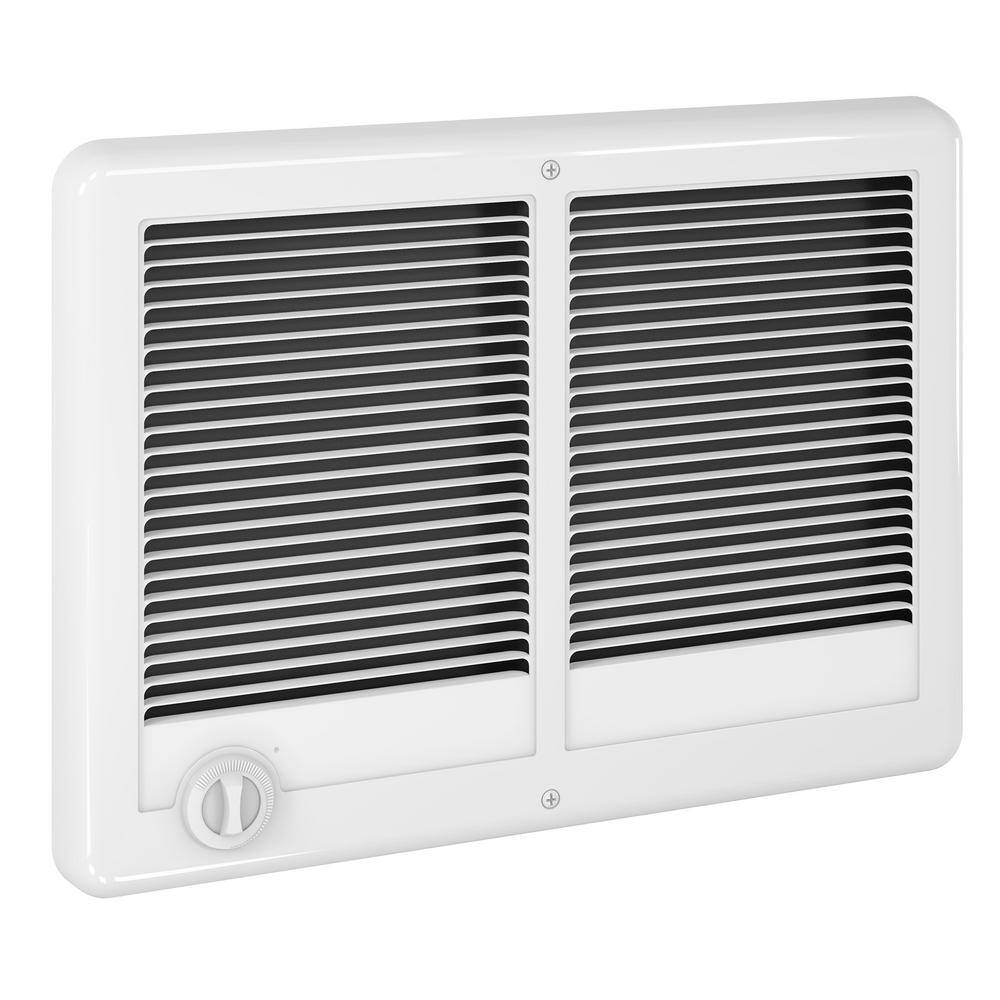 Cadet 240208-volt 40003000-watt Com-Pak Twin In-wall Fan-forced Electric Heater in White with Thermostat CSTC402TW