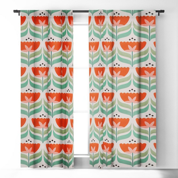 1pc Blackout Window Curtain Panel Deny Designs