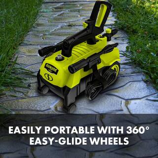 Sun Joe 1600 PSI Max 1.45 GPM 11 Amp Cold Water 4-Wheeled Electric Pressure Washer SPX3160