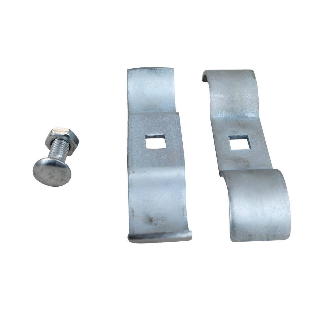 Vestil Connectors for Galvanized Construction Barrier Systems 5-14 in. x 1-18 in. HRAIL-CON