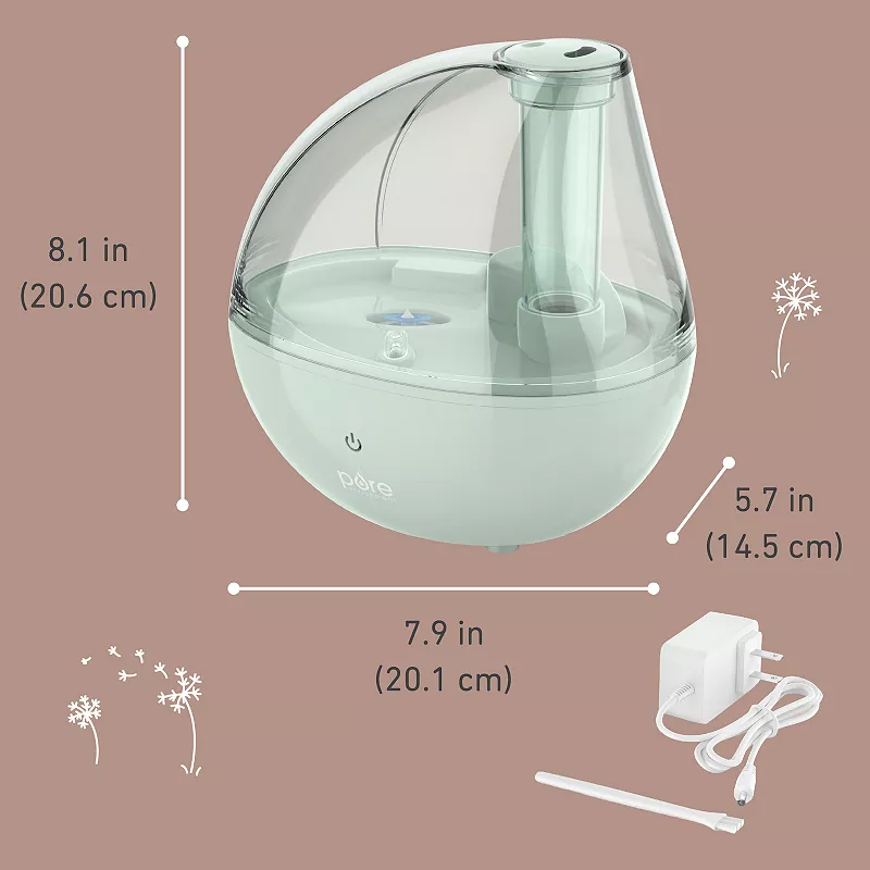 Pure Enrichment PureBaby Ultrasonic Cool Mist Humidifier and Soft Glow Night Light