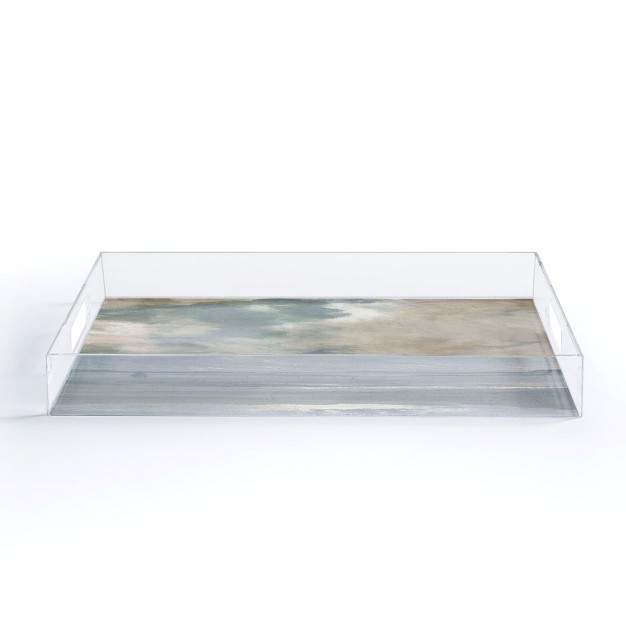 Dan Hobday Art Vintage Seascape Art Acrylic Tray deny Designs