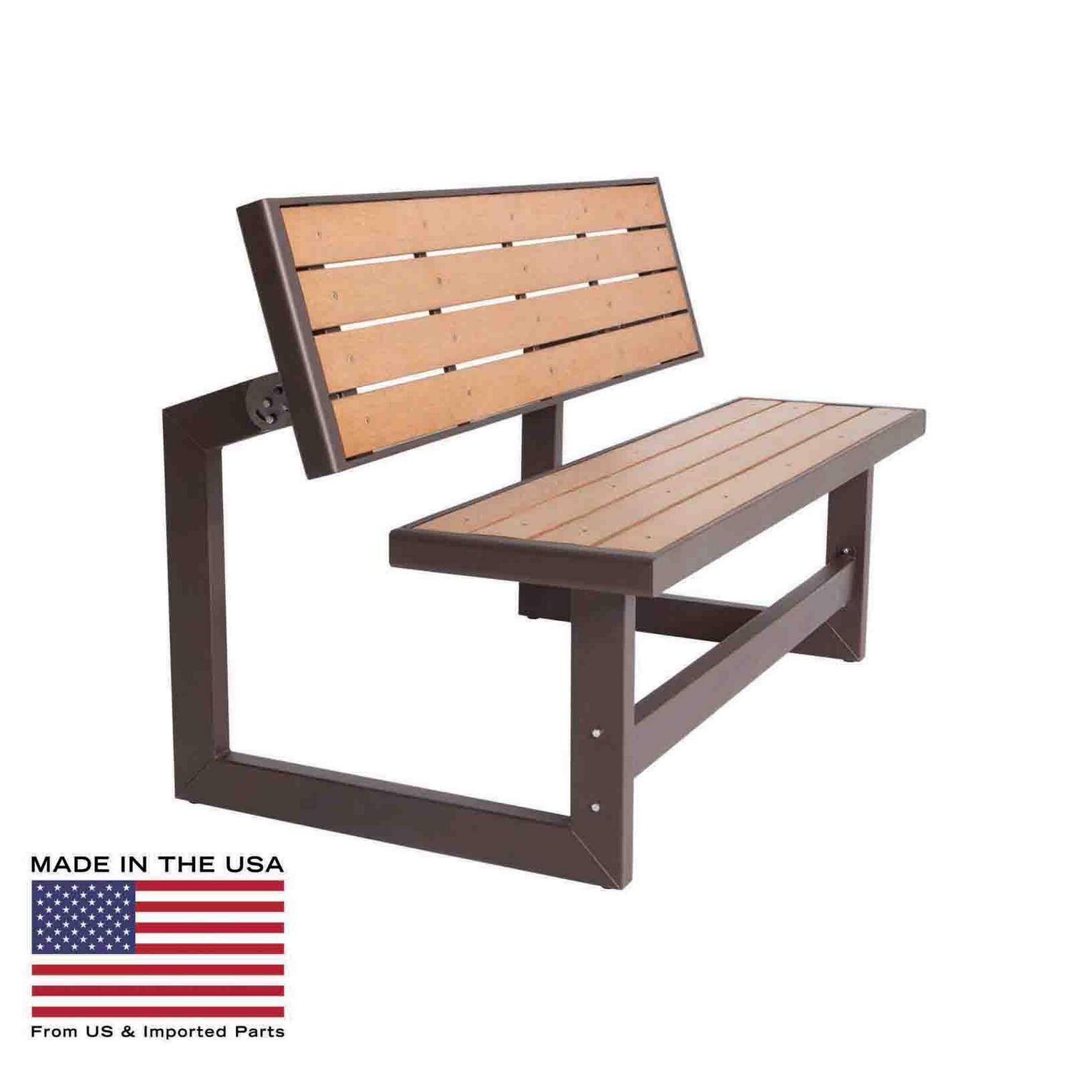 Lifetime Products Brown Wood Grain Convertible Bench  Crowdfused