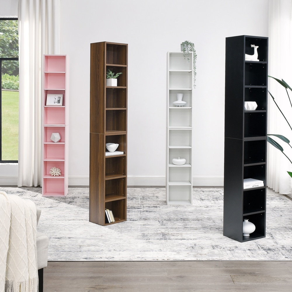 8 Tier Storage Cabinet with Adjustable Shelves