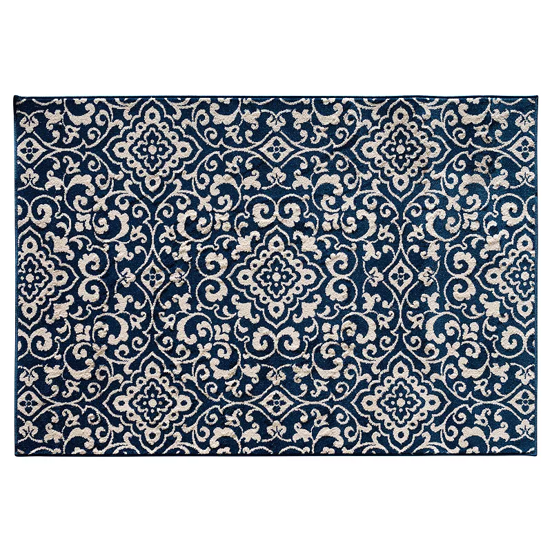 Loomaknoti Terrace Tropic McBee Scroll Indoor Outdoor Rug