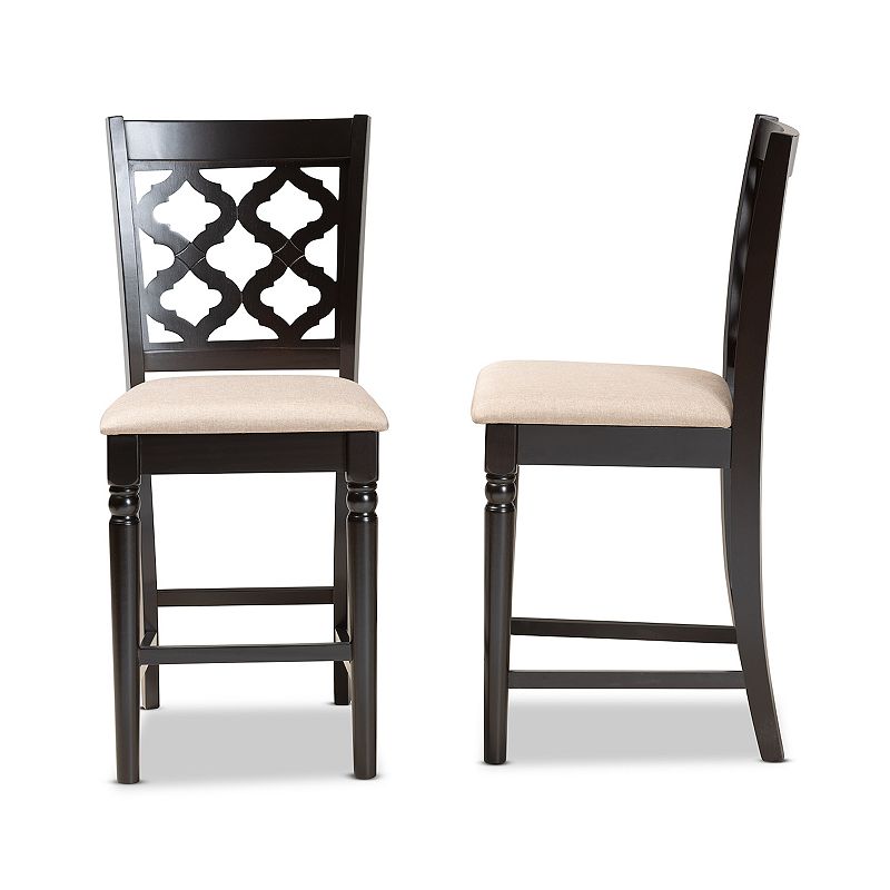 Baxton Studio Ramiro Counter Stool 2-piece Set