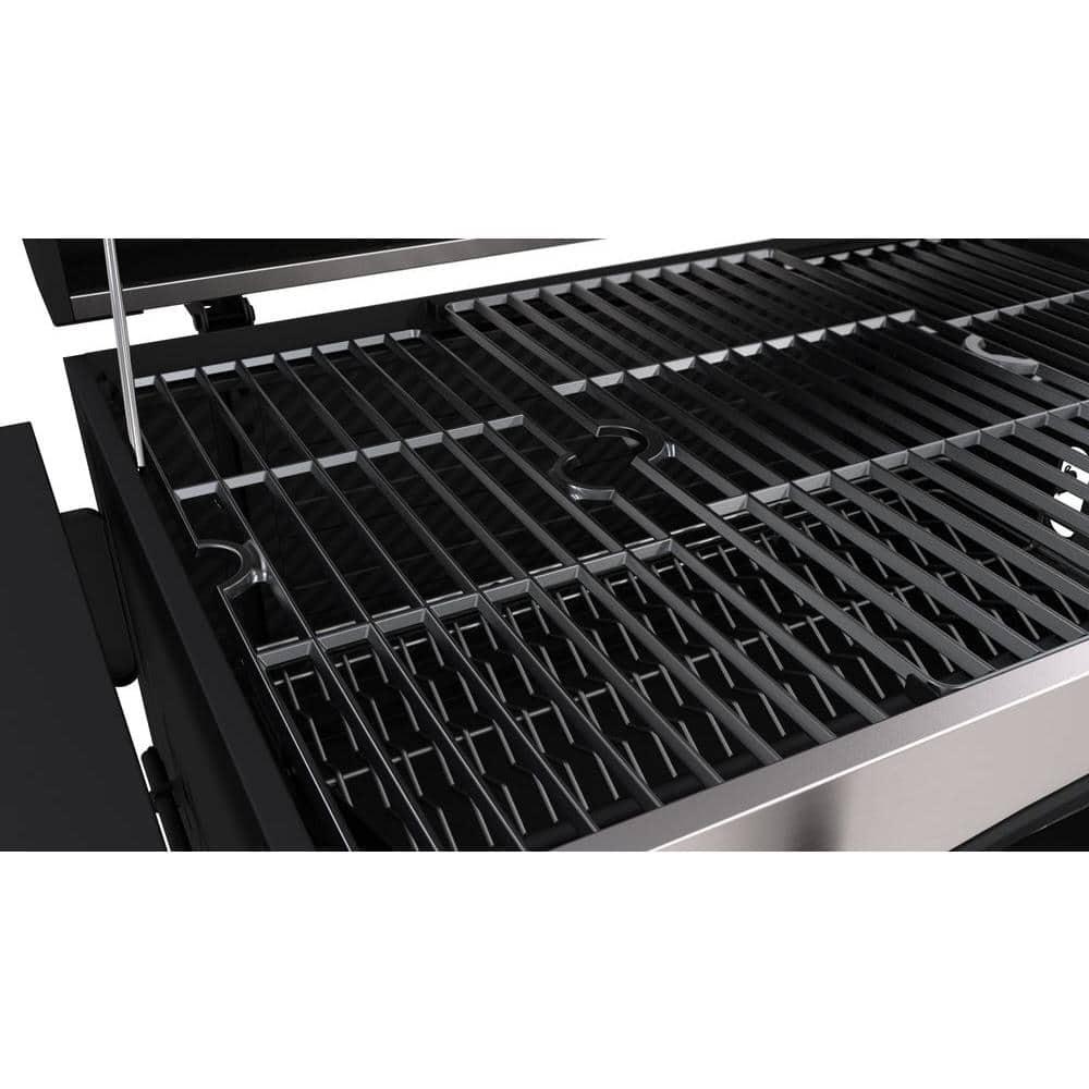 DynaGlo HeavyDuty Large Charcoal Grill in Black and Stainless Steel