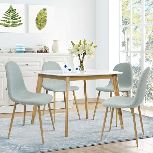 Modern Dining Chair set of 4 Line Kitchen Chairs