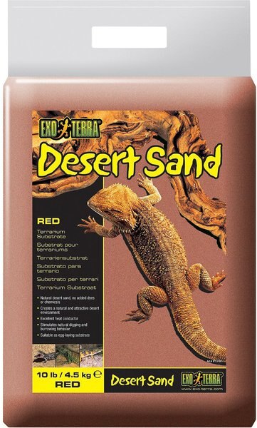 Exo Terra Desert Sand Terrarium Reptile Substrate， Red