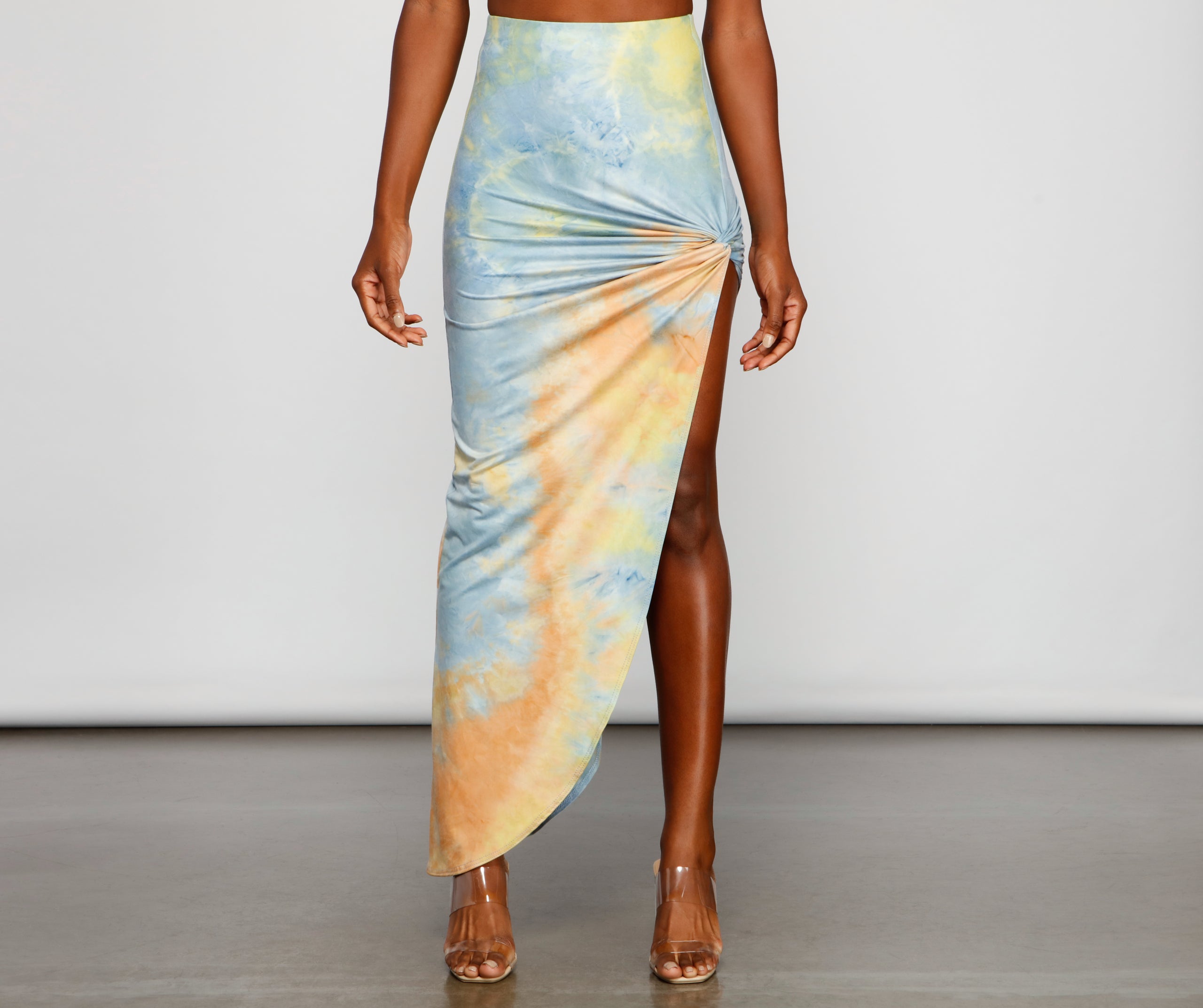 Golden Hour Tie-Dye Maxi Skirt