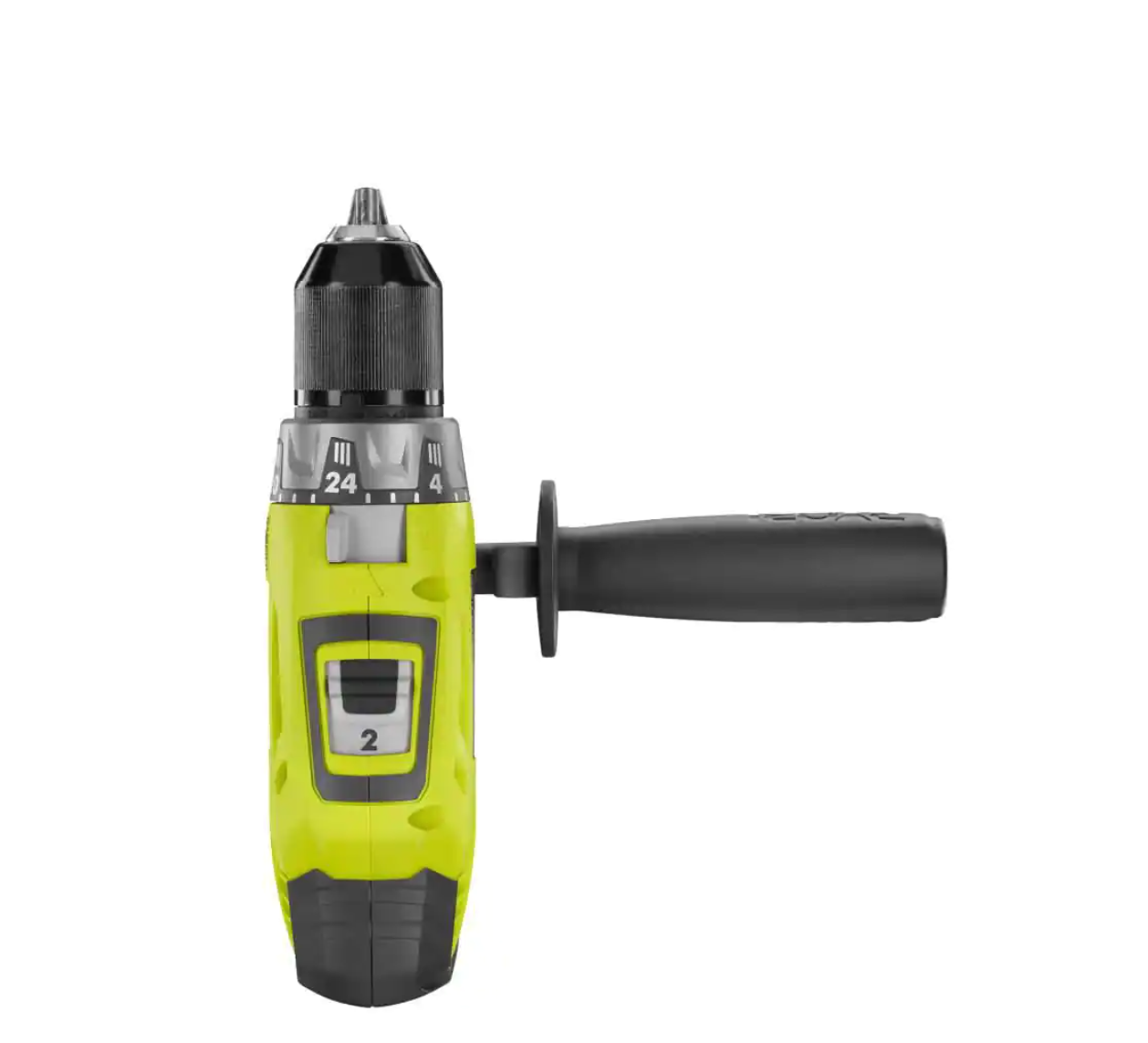 RYOBI P214-PSK005 ONE+ 18V Cordless 1/2 in. Hammer Drill/Driver with Handle with 2.0 Ah Battery and Charger