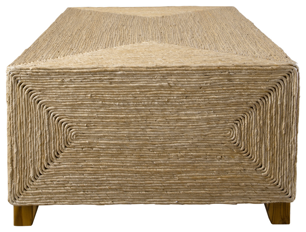 Uttermost Rora Woven Coffee Table   Beach Style   Coffee Tables   by HedgeApple  Houzz