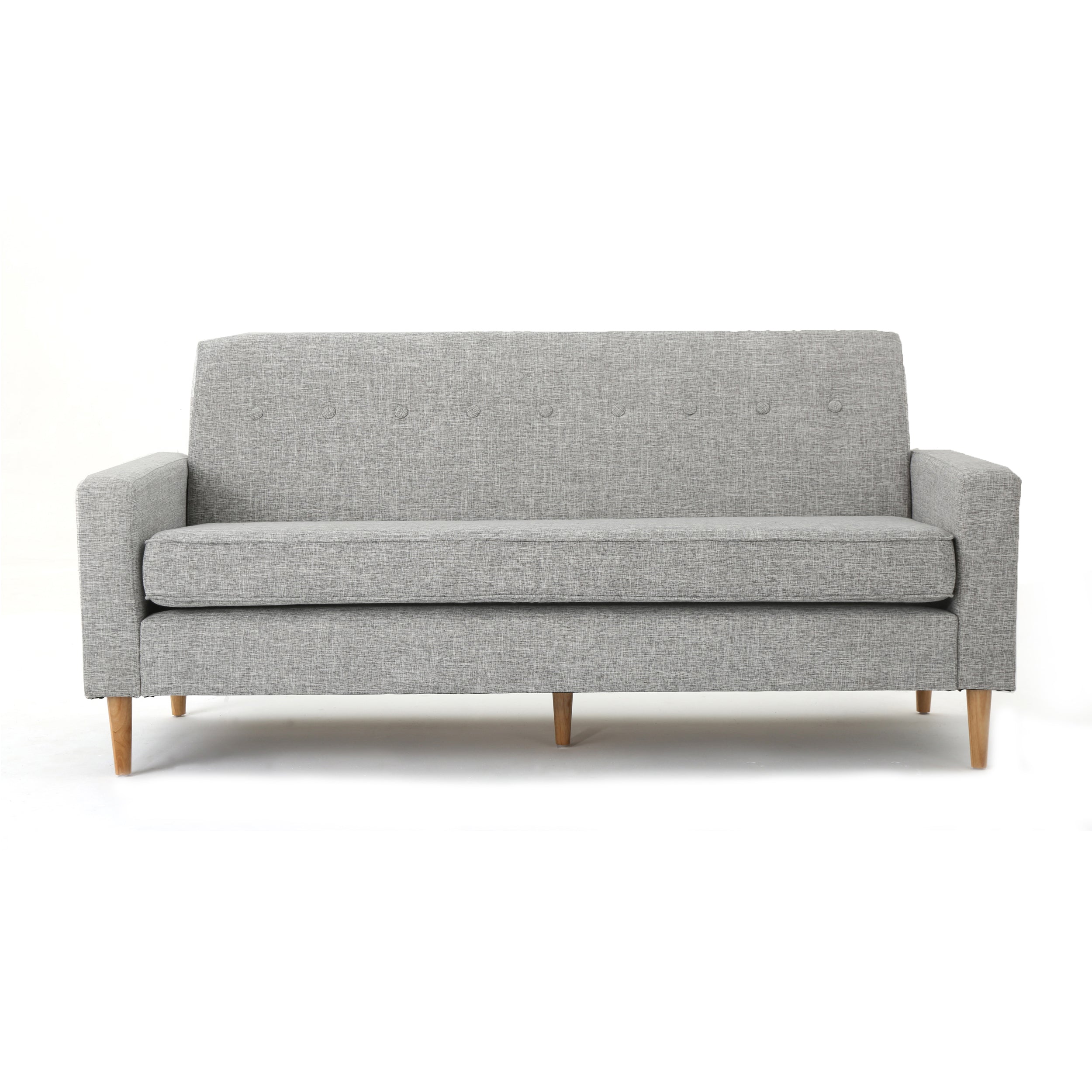 Stratford Mid Century Modern Fabric 3 Seater Sofa