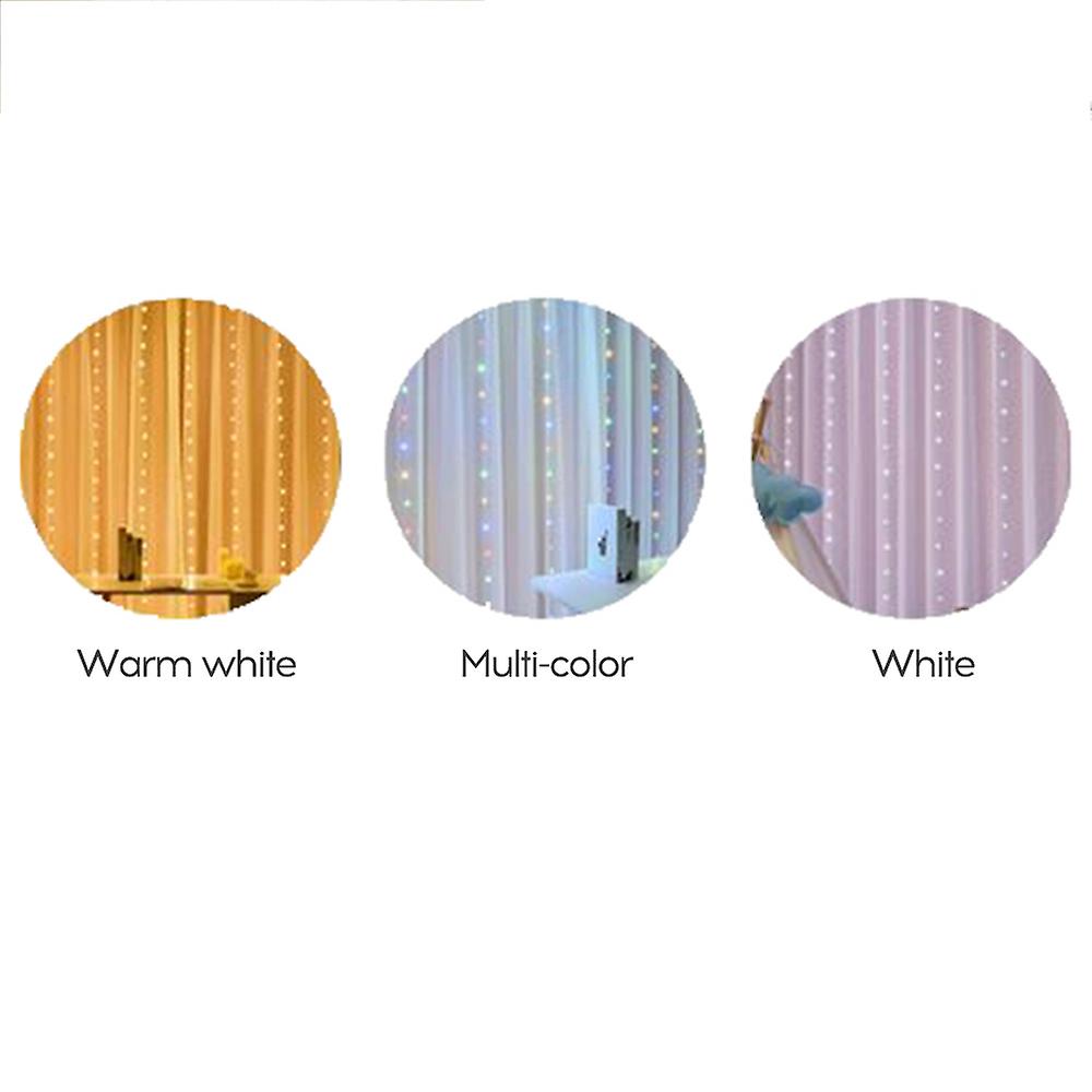 3*3-m Usb Music Sound Control String Light Starry Curtain Lamp With Remote Home Decoration Lamp No.214983