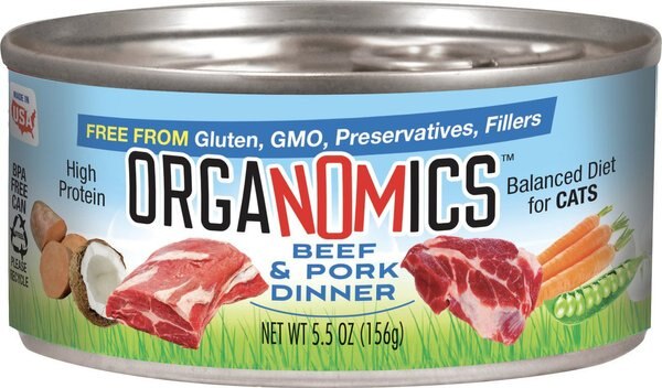 OrgaNOMics Beef and Pork Dinner Grain-Free Pate Wet Cat Food