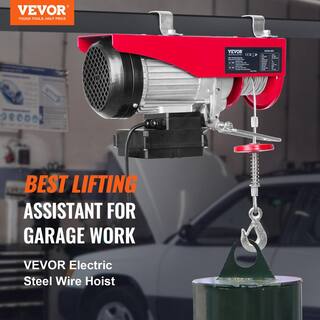 VEVOR 440 lbs. Electric Chain Hoist with Wireless Remote Control 480W 110V Electric Cable Hoist with 40 ft. Lifting Height DDG440LBS52FTRRNJV1