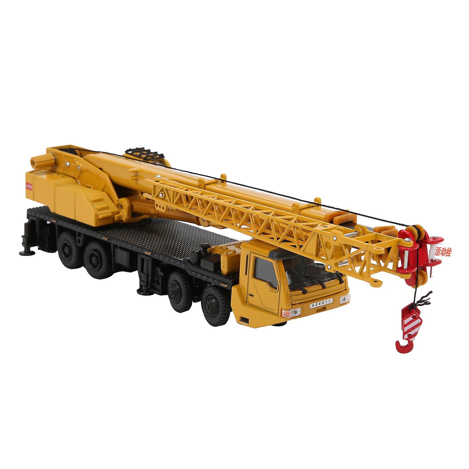 Diecast 1/55 Scale Metal Alloy Car Model Crane Hoisting Hoist Lifter Machine Truck For Kid