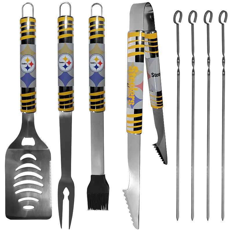 Pittsburgh Steelers Tailgater 8-Piece BBQ Grill Set