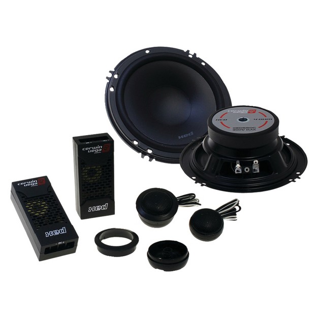 Cerwin vega Mobile Xed Series 6 5 in 300 watt 2 way Component Speaker System Black