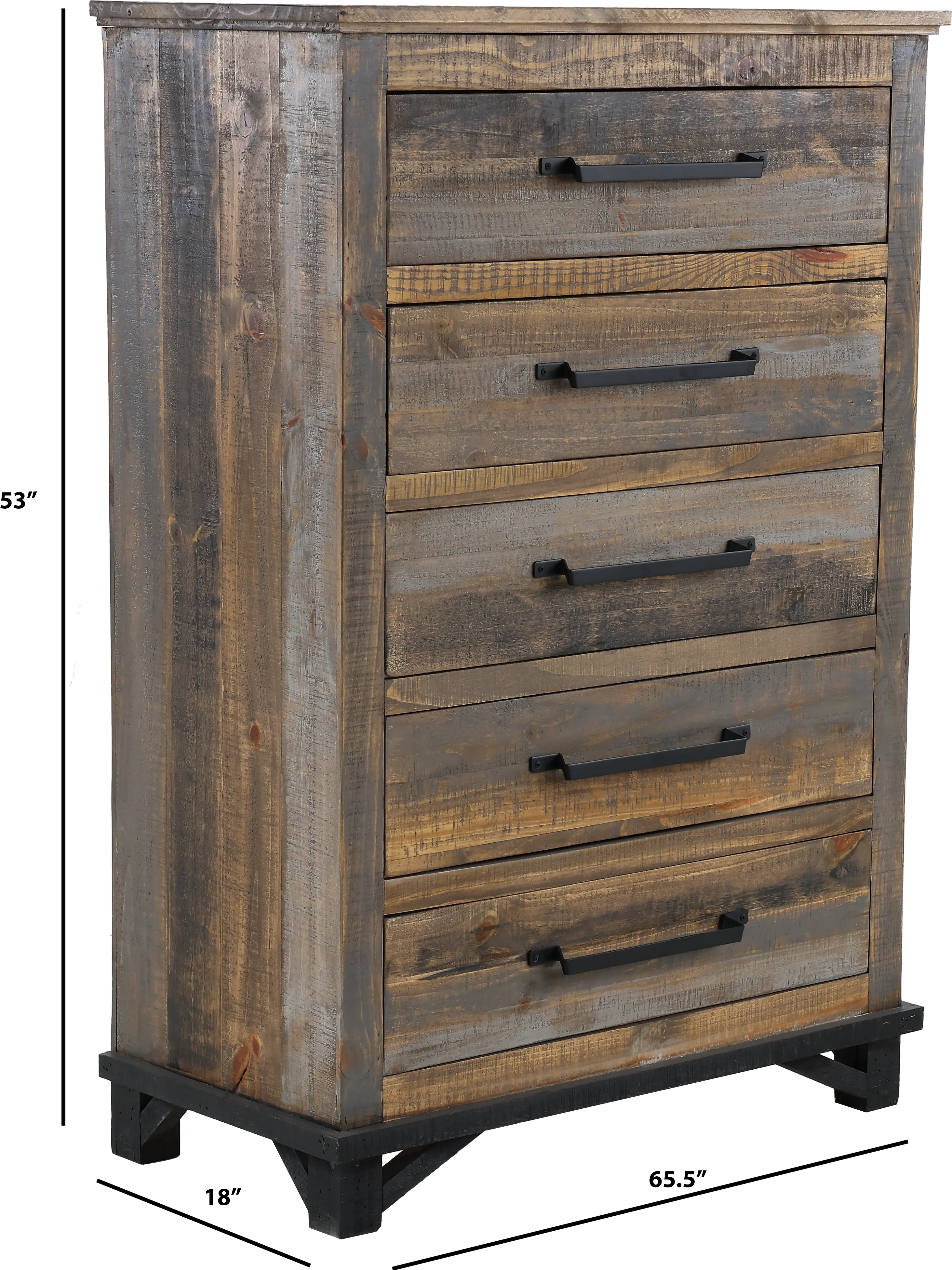 Loft Rustic Pine Chest of Drawers