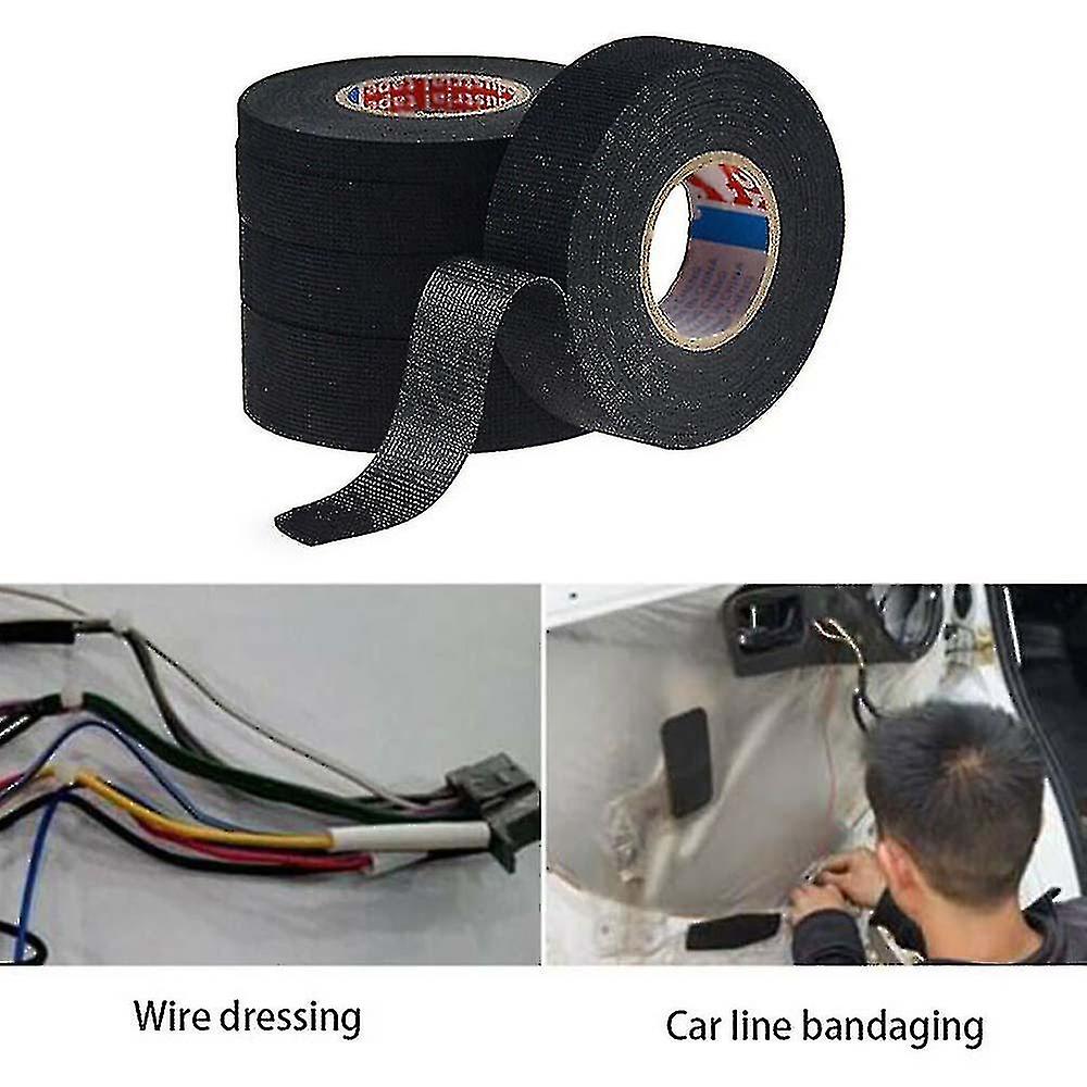 9~19mm Car Wiring Loom Tape Adhesive Fabric Harness Insulation Electrical Tapes