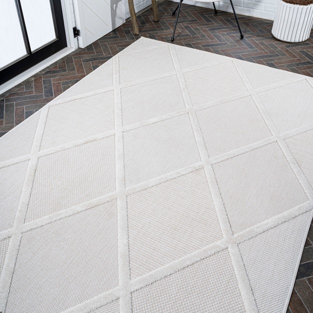 Salines Diamond Trellis Indoor outdoor Area Rug Jonathan Y