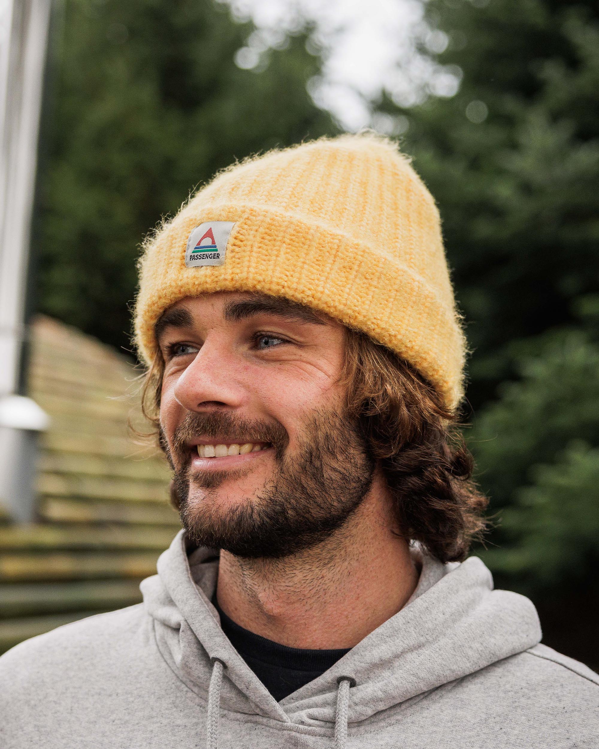 Redwood Fleece Lined Recycled Beanie - Ochre Yellow