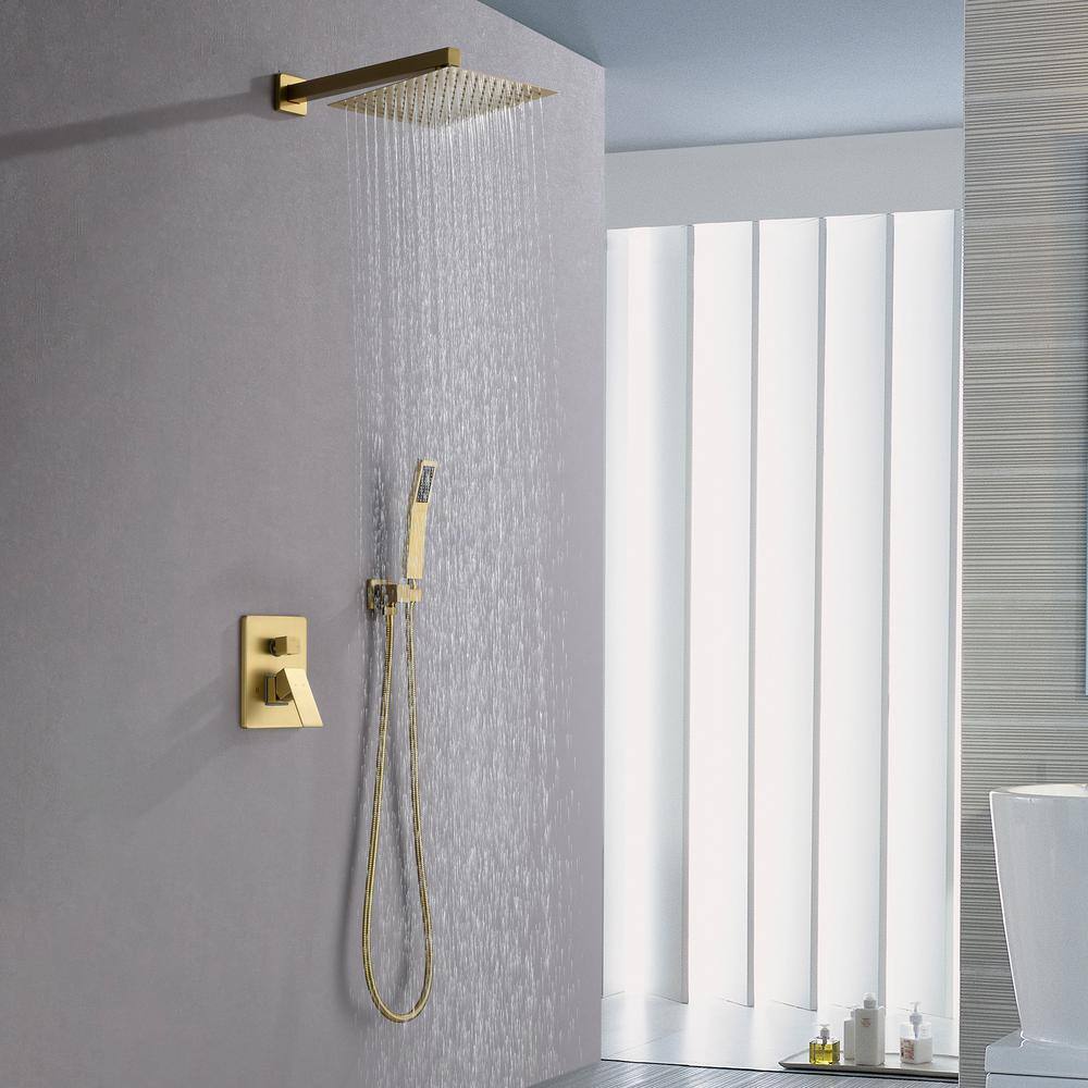 FORCLOVER Single-Handle 1-Spray Tub and Shower Faucet in Gold (Valve Included) GeYSWNK45