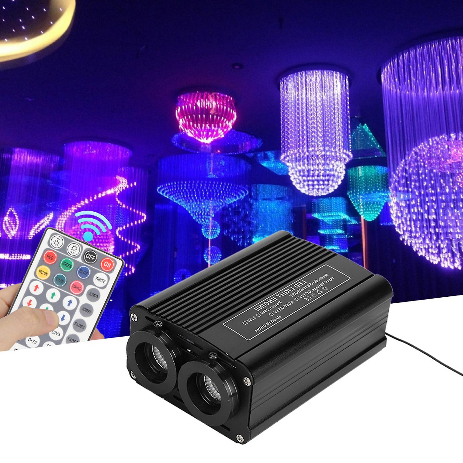 32W RGB LED Twinkle LED Fiber Optic Star Ceiling Kit Lights With 28 Keys Remote Controller UK Plug 85?265V