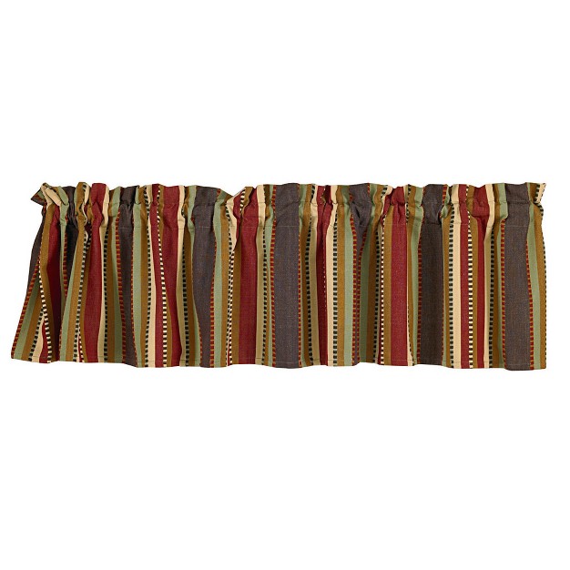 Park Designs Striped Lodge Timber Ridge Valance 72 quot l