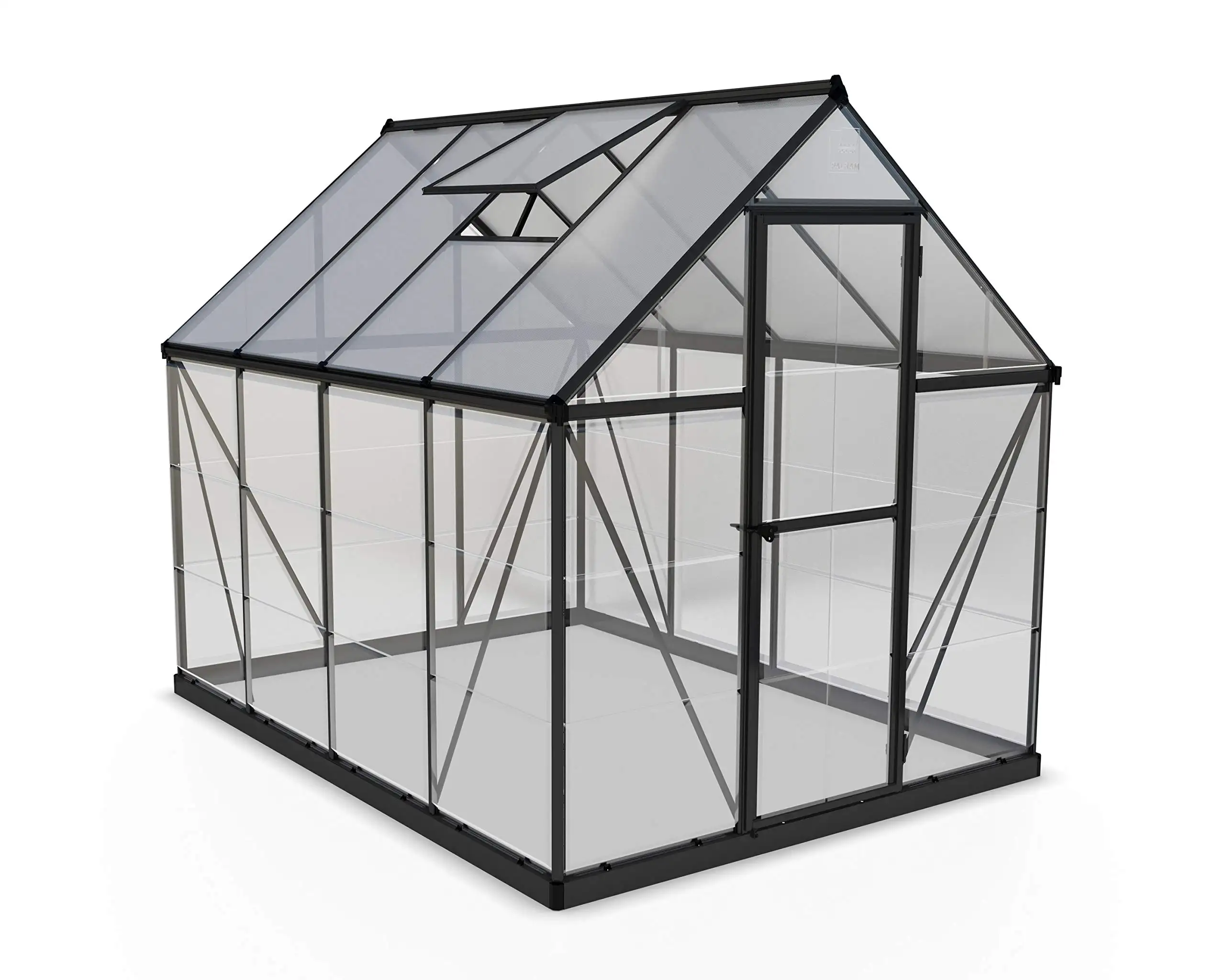 PC polycarbonate sheet outdoor green houses aluminum frame garden greenhouse