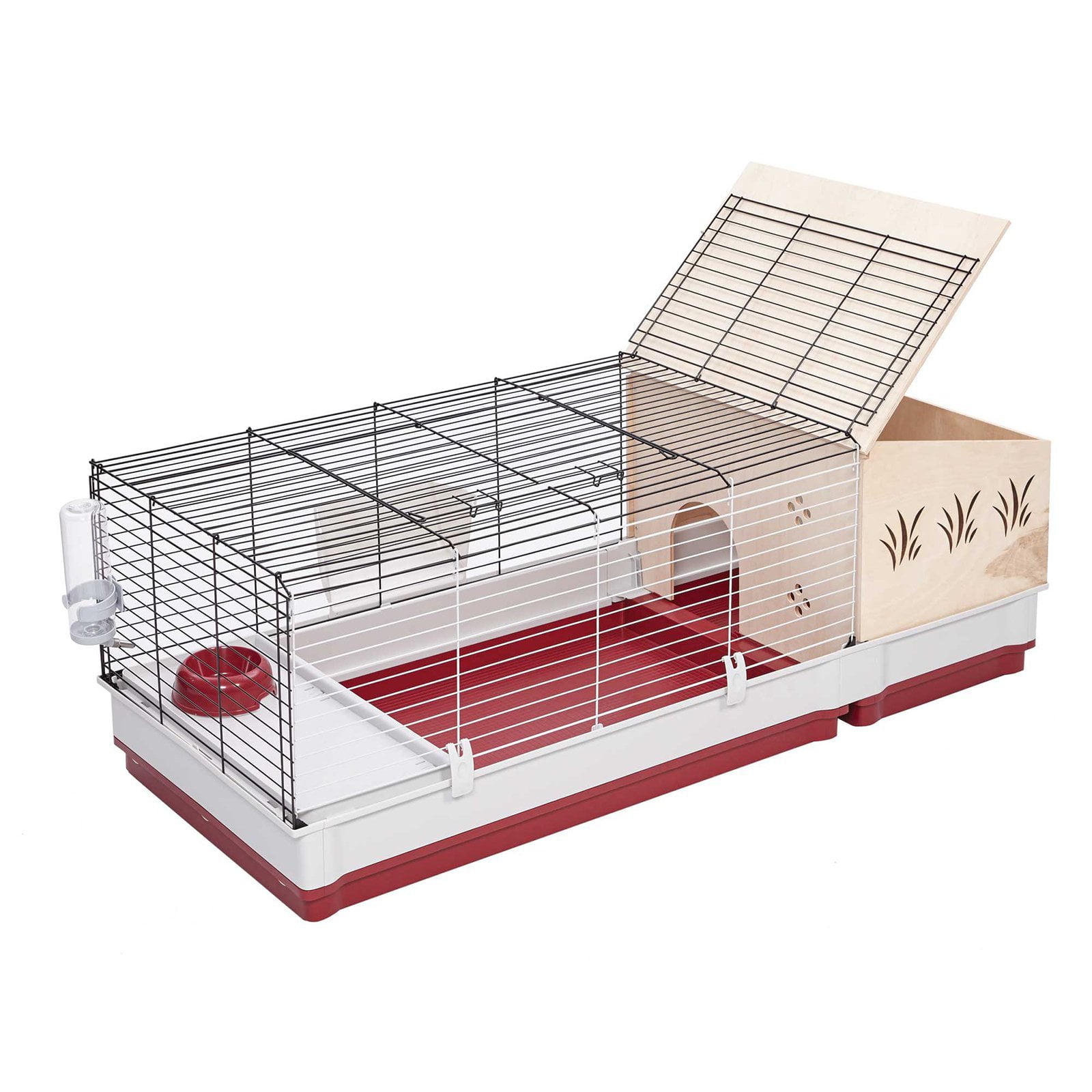 MidWest Homes For Pets Wabbitat Deluxe Rabbit Home Wood Hutch Extension