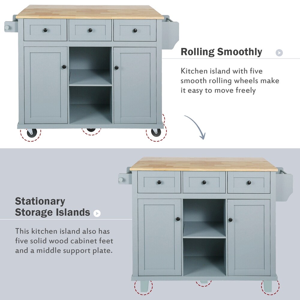 Stationary Storage Islands Rolling Kitchen Islands Cart w/ Drop leaf Cabinet Internal Storage Racks  Folding Dinding Table