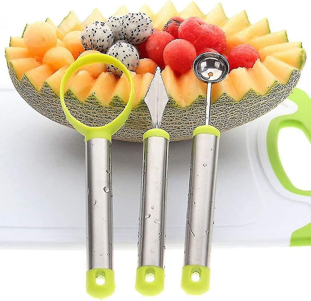 Set Of 7 Fruit Tools， Kitchen Aid Set， Multifunctional， Food-grade Stainless Steel， Apple Corer， Mel