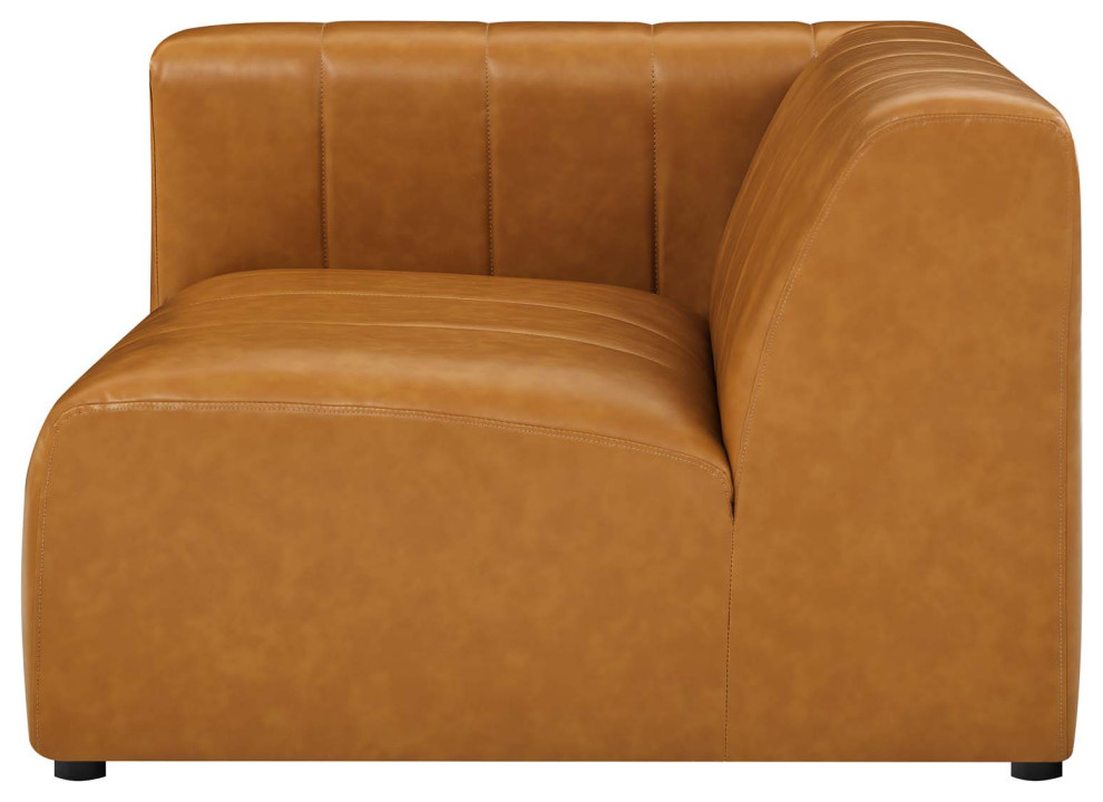 Bartlett Vegan Leather Left Arm Chair   Contemporary   Armchairs And Accent Chairs   by GwG Outlet  Houzz