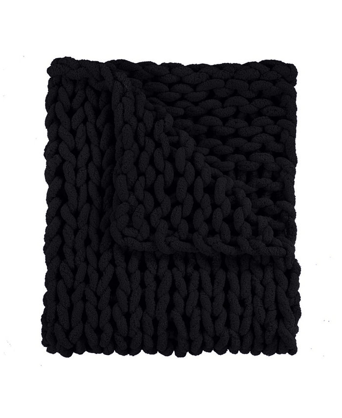 Donna Sharp Chenille Knitted Throw， 40