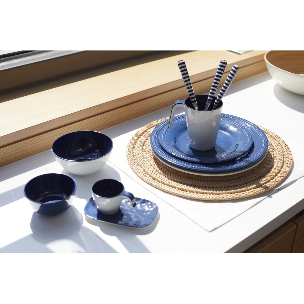 Blue Melamine Harmony Collection   Set of 6