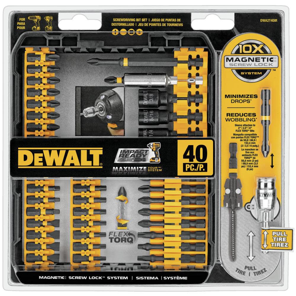 DEWALT 40-Piece Impact Ready Screwdriving Set DWA2T40IR from DEWALT